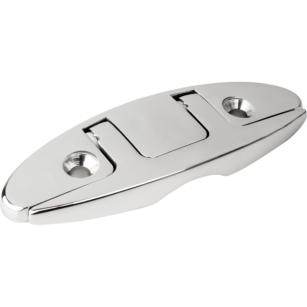 Sea-Dog 5-Inch Oval Stainless Steel Folding Cleat with Locking Mechanism