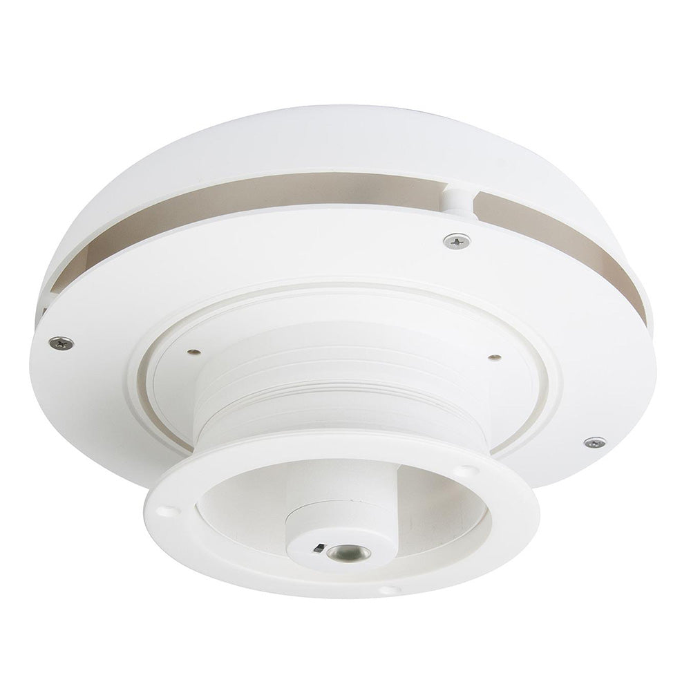 Marinco N20803W 3-Inch Day/Night Solar Vent with Rechargeable Battery, White