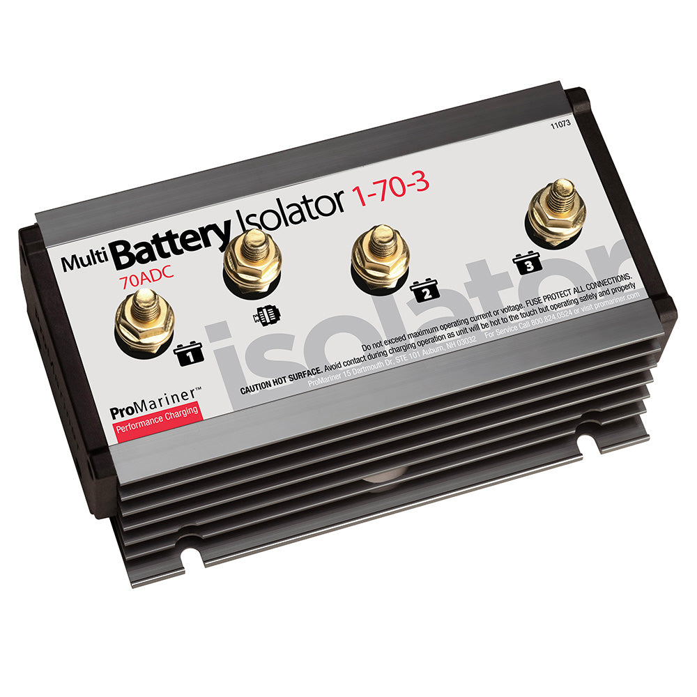ProMariner 11073 Battery Isolator, 1 Alternator, 3 Batteries, 70 Amp