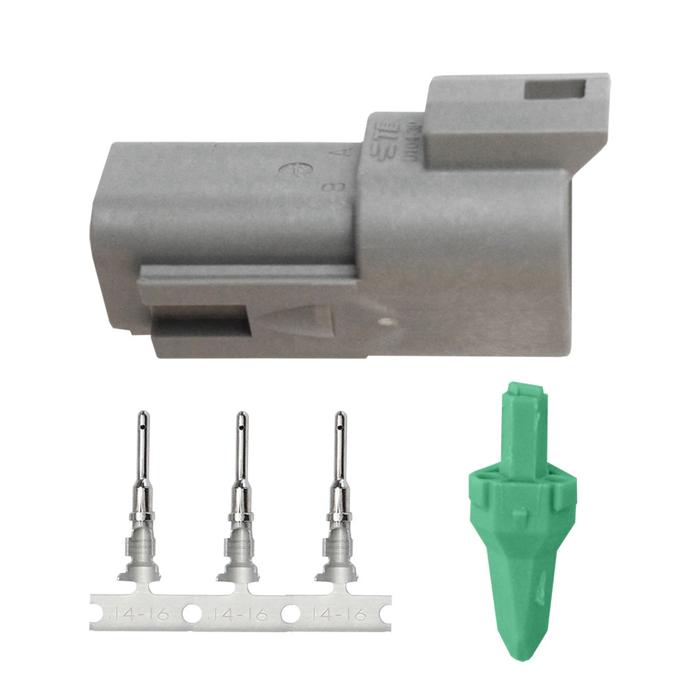 Pacer TDT04F-3RP DT Deutsch Receptacle Repair Kit, 3-Position, 14–18 AWG