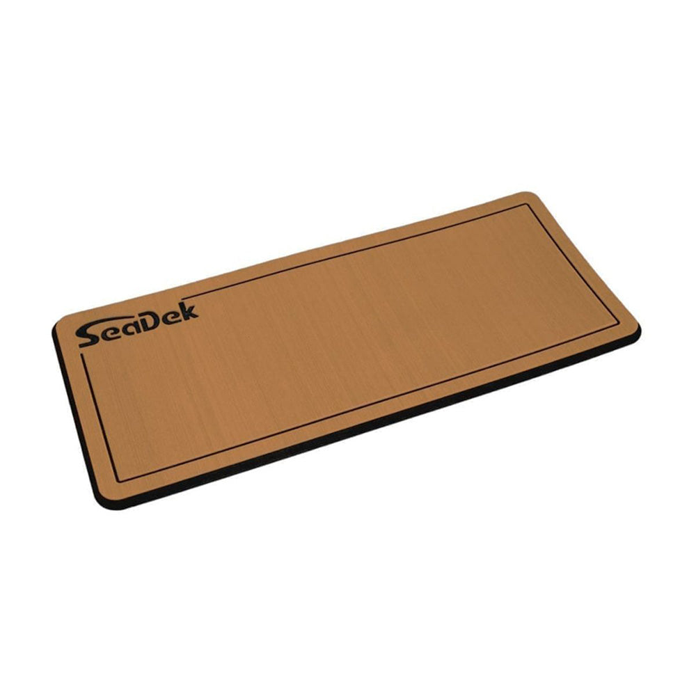 SeaDek 16 x 39-Inch Dual Density Large Helm Pad with SeaDek Logo – Mocha/Black, Brushed Texture for Enhanced Comfort and Impact Absorption