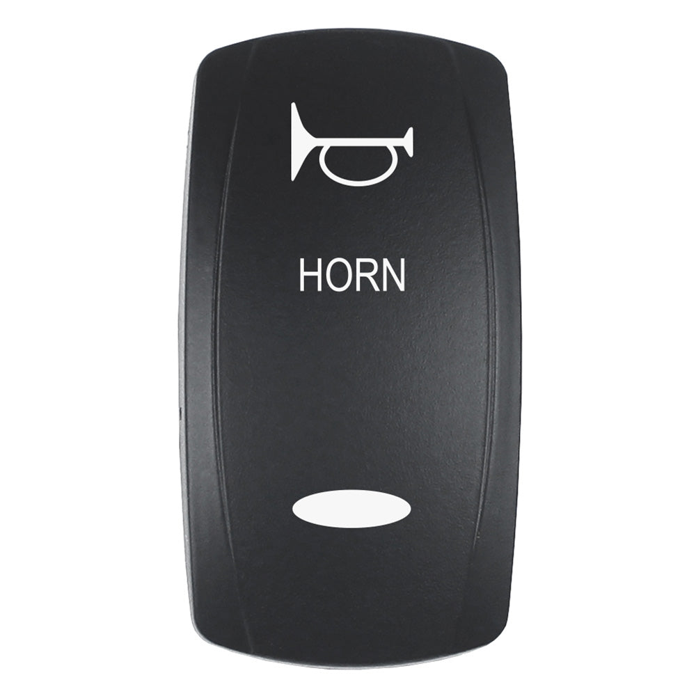 Pacer EV2LE-HRN HORN Actuator for V Series Contura Switches, Black Laser-Etched Top and Bottom Light