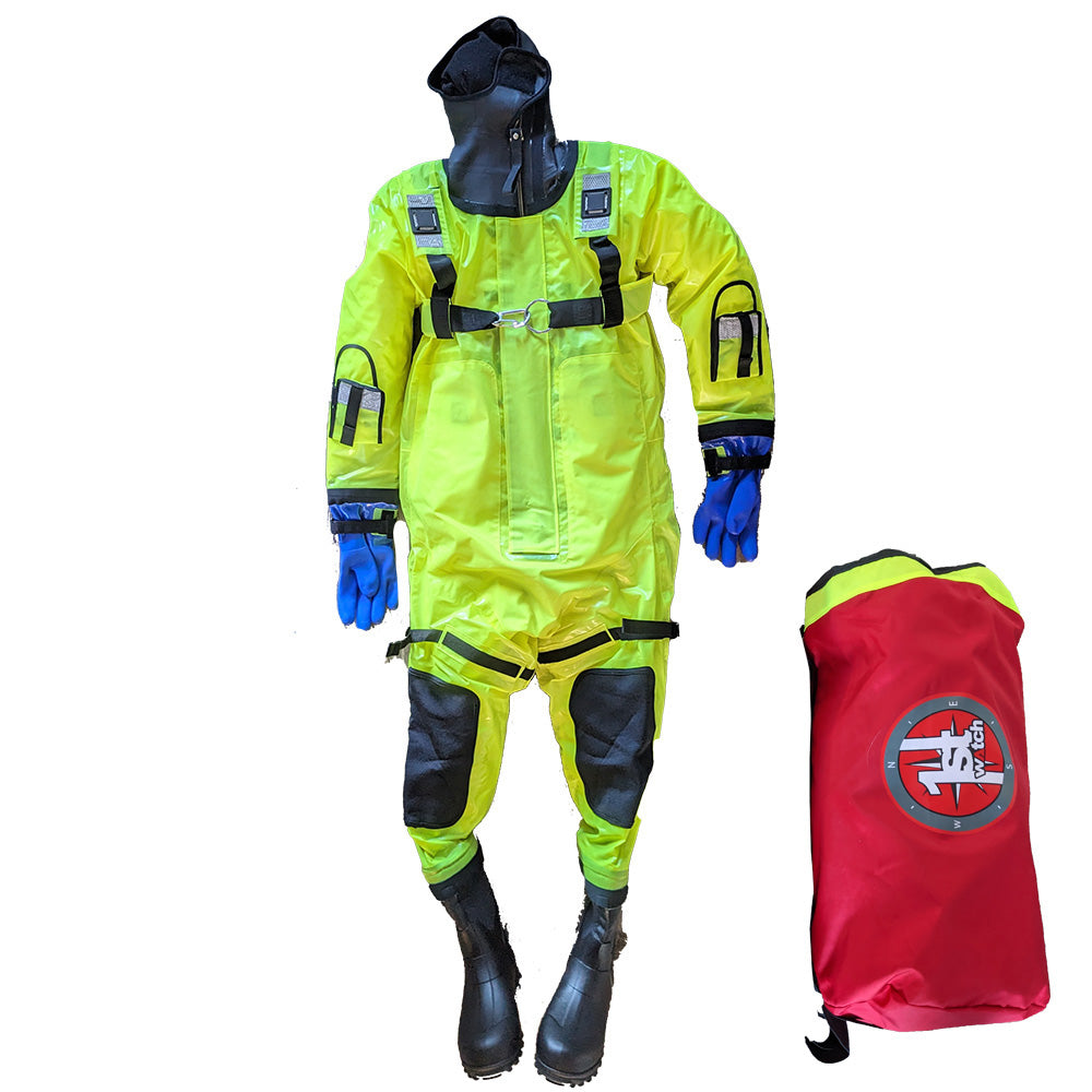 First Watch RS-1008-HV Ice Rescue Suit, Hi-Vis Yellow, Jumbo