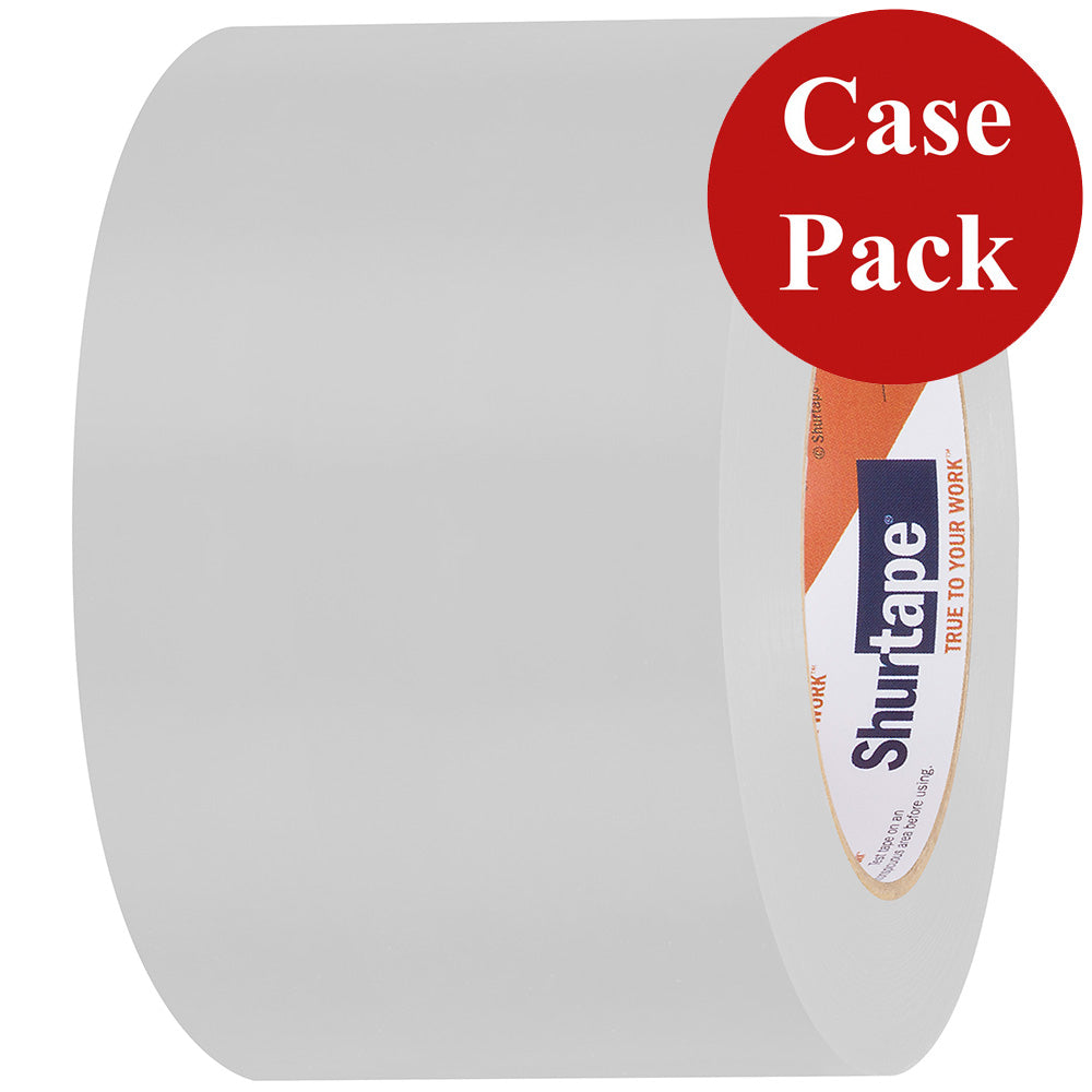 Shurtape UV-Resistant Marine Hull Preservation Tape - 72MM x 33M Roll, Straight Edge, White, Case of 16