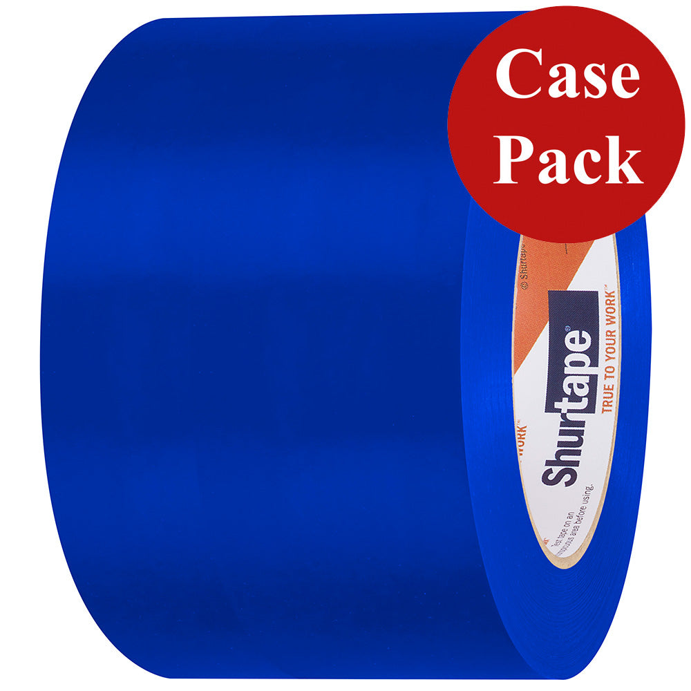 Shurtape UV-Resistant Marine Hull Preservation Tape - 72MM x 33M Roll, Straight Edge Blue – Case of 16