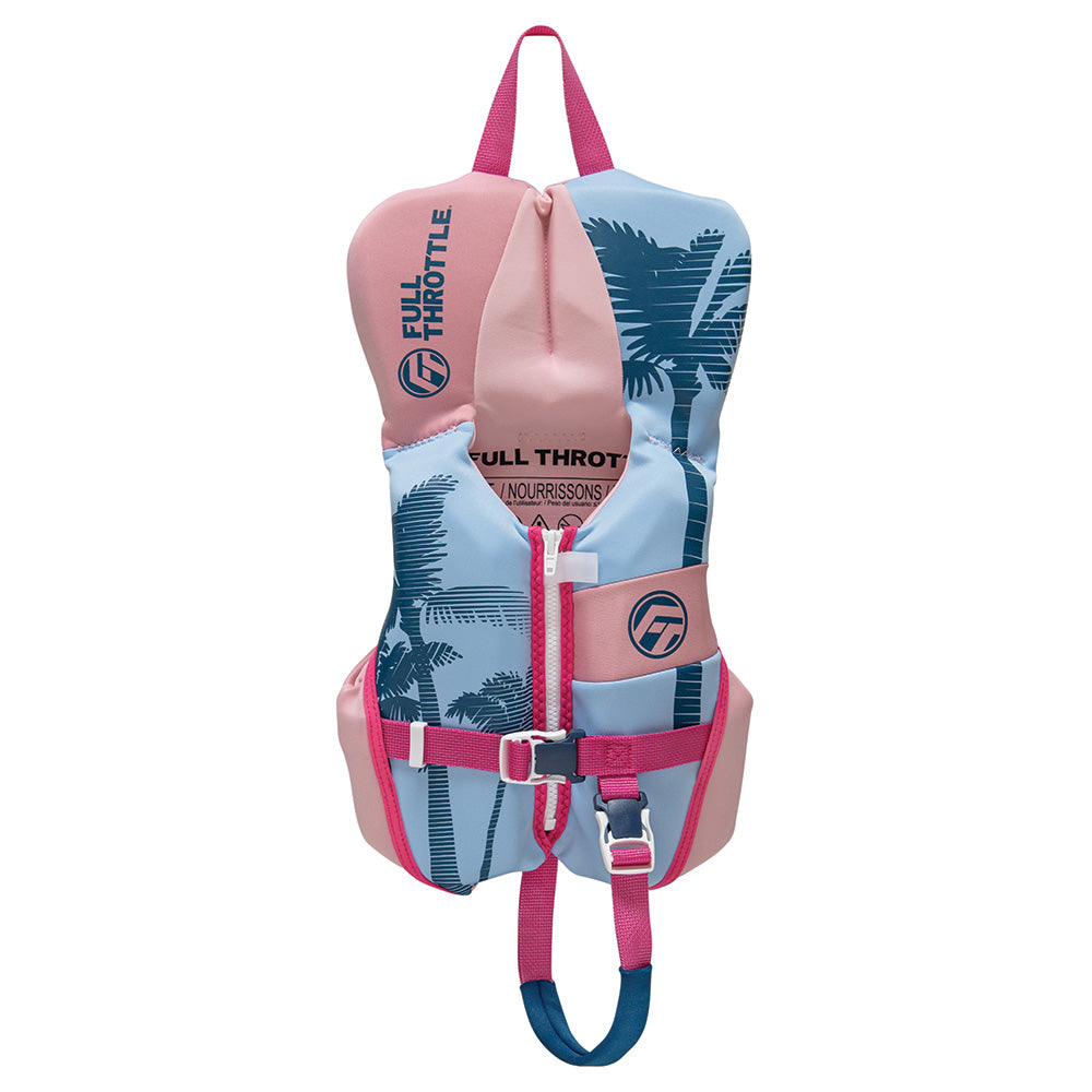 Full Throttle Infant Rapid-Dry Flex-Back Life Jacket, Pink, Part Number 142200-105-000-25