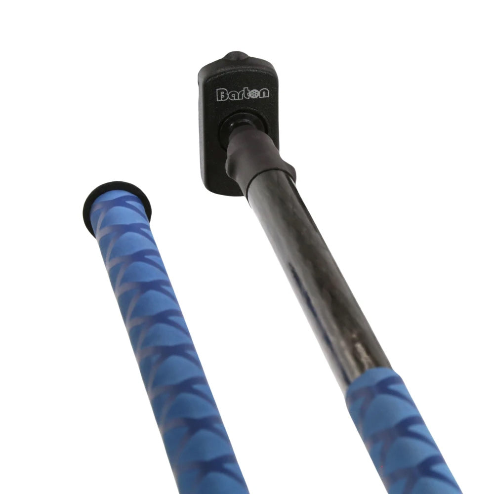 Barton Marine Tiller Extension 40 Inches Carbon Fiber with Blue Soft Grip