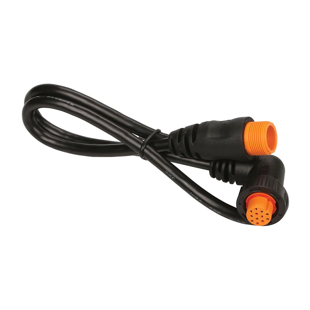 Garmin 12-Pin Transducer Right Angle Adapter Cable – 23.6 Inch for Garmin and Airmar Fishfinders