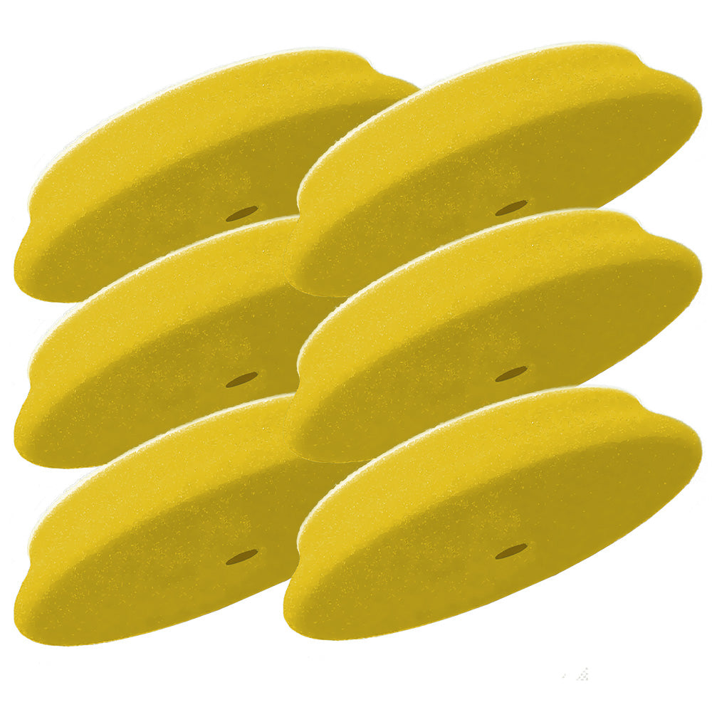RUPES D-A Fine Finishing Foam Pad 40mm Yellow 6-Pack, Part Number 9.DA40M/6