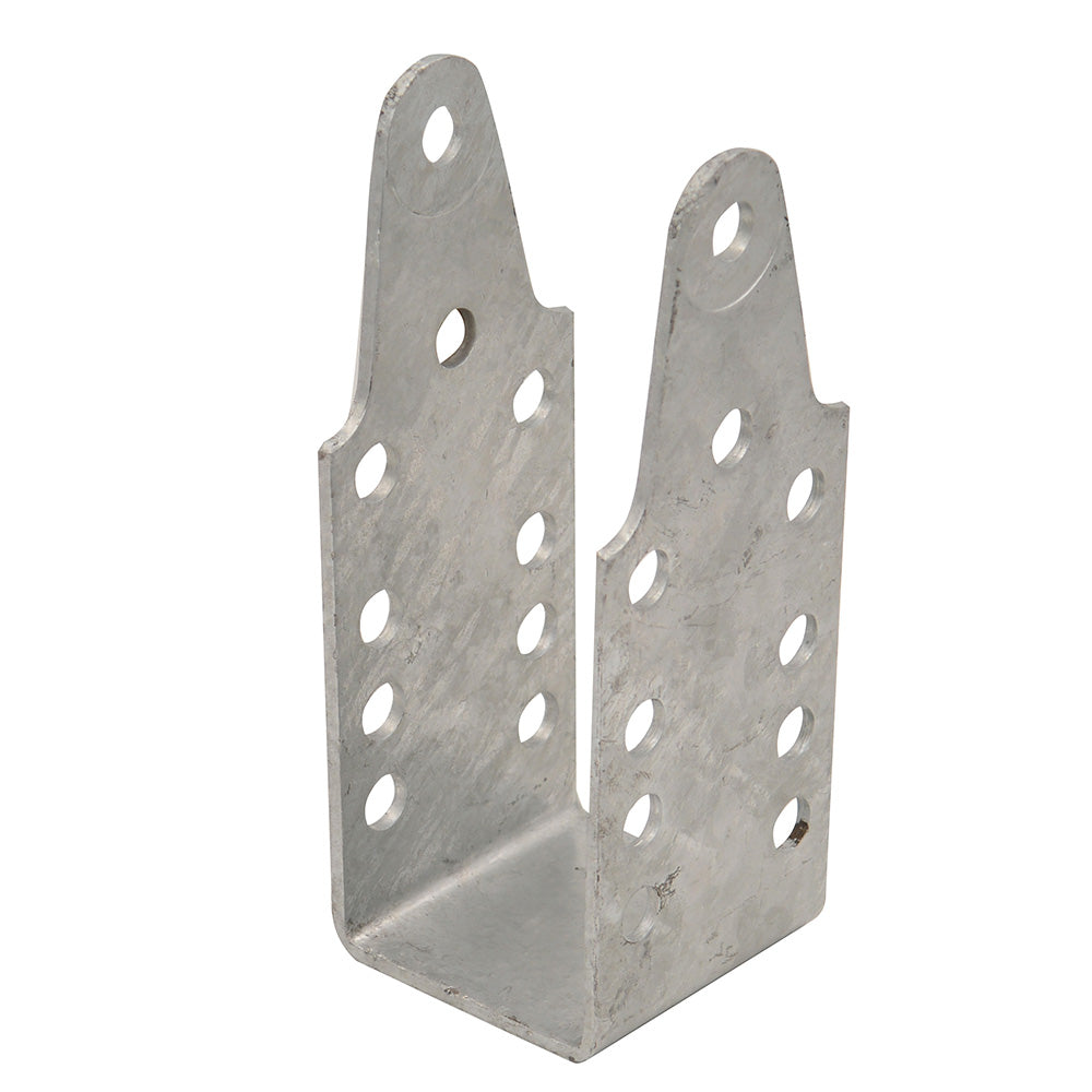 C.E. Smith 250-021786-10EZ Strap Bent Channel Upright Short Galvanized Bracket, 9-Inch