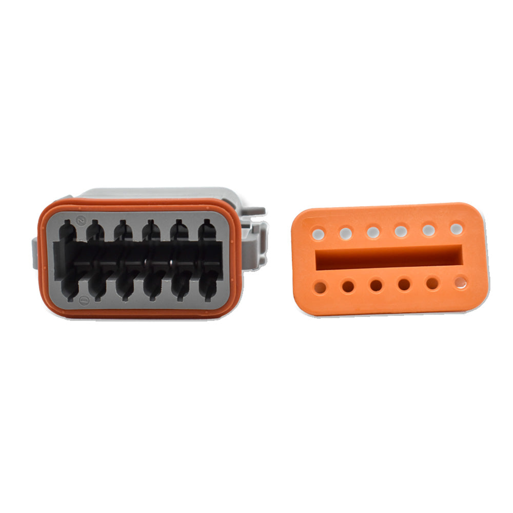 Bluewater DT06-12S 12-Position Female Deutsch Connector with Wedge Lock