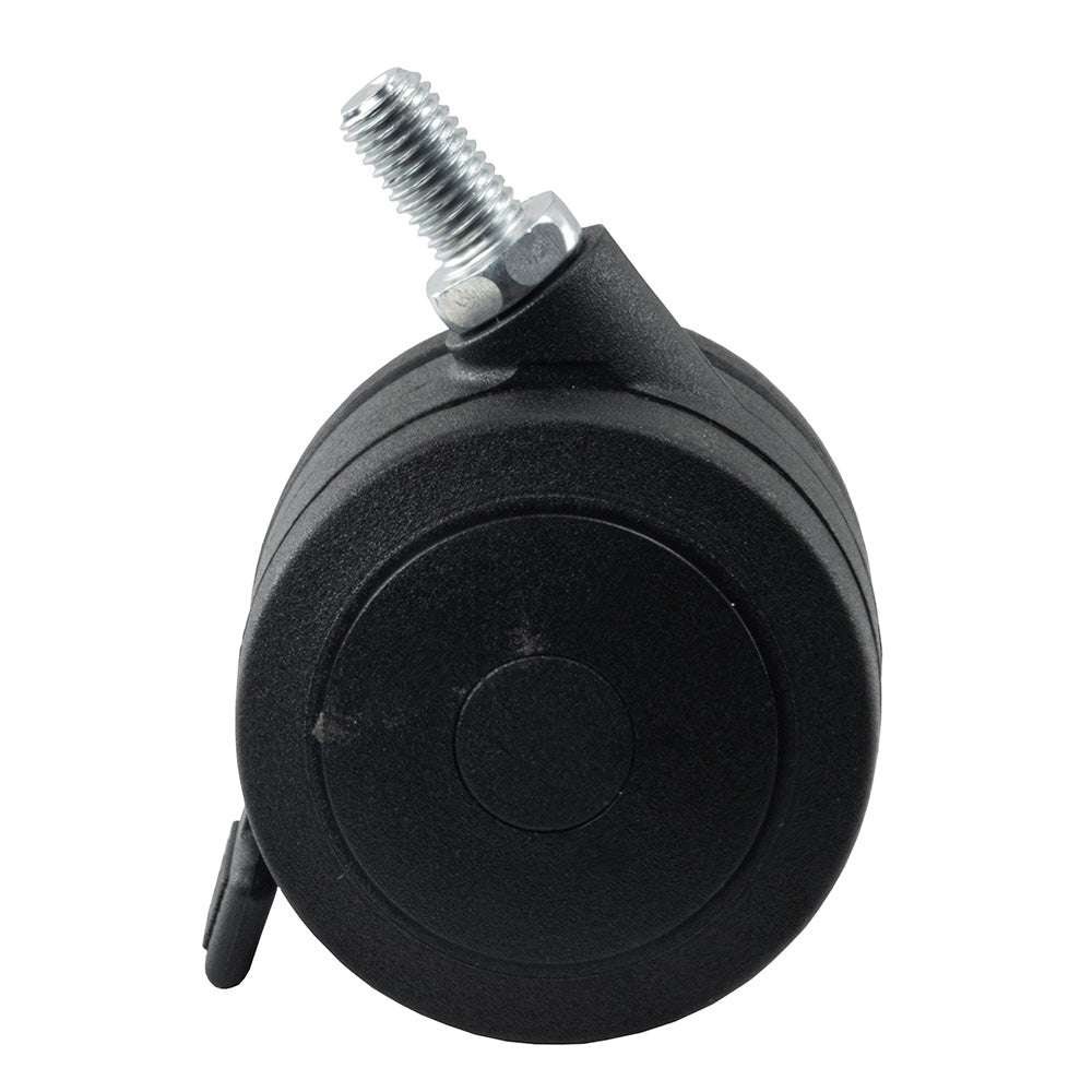 Springfield Marine 2100340 5-Legged Deck Base Caster Replacement with Brake – 75mm Urethane Wheels