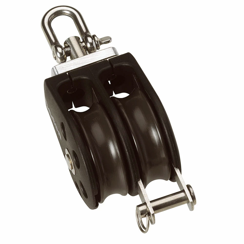 Barton Marine Size 3 45mm Double Swivel Becket Pulley Block N03231