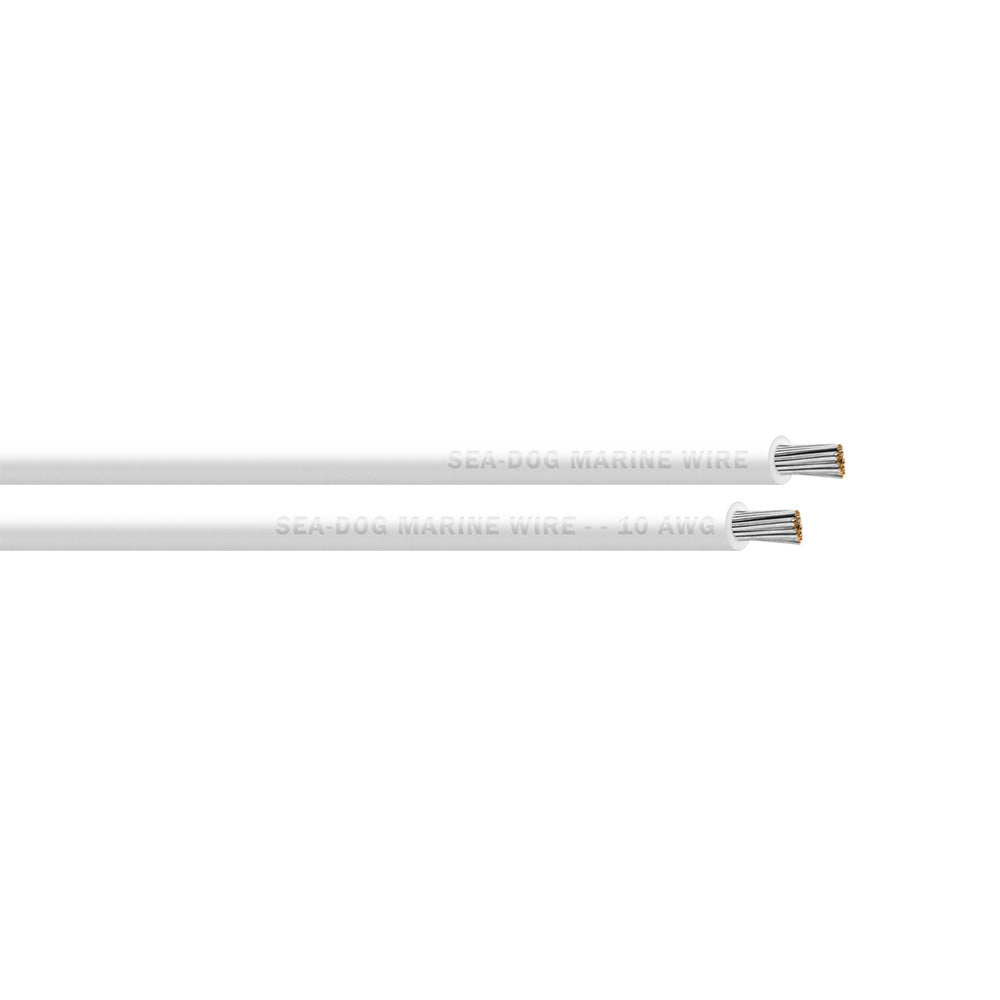 Sea-Dog 10 AWG White Primary Marine Wire - 100 Feet