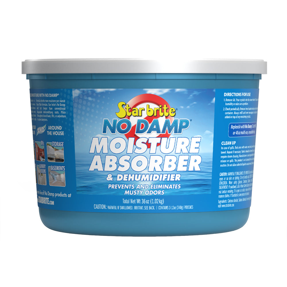 Star brite No Damp Moisture Absorber & Dehumidifier - 36 oz for Boats, RVs, and Seasonal Homes