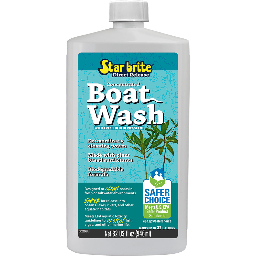 Star brite Direct Release Boat Wash - 32 oz | Marine Surface Cleaner for Fiberglass, Vinyl, and Metal