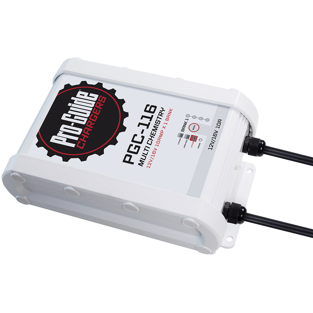 Pro-Guide Batteries 1 Bank On-Board Battery Charger PGC-116 for 12V/16V Lithium and AGM Batteries