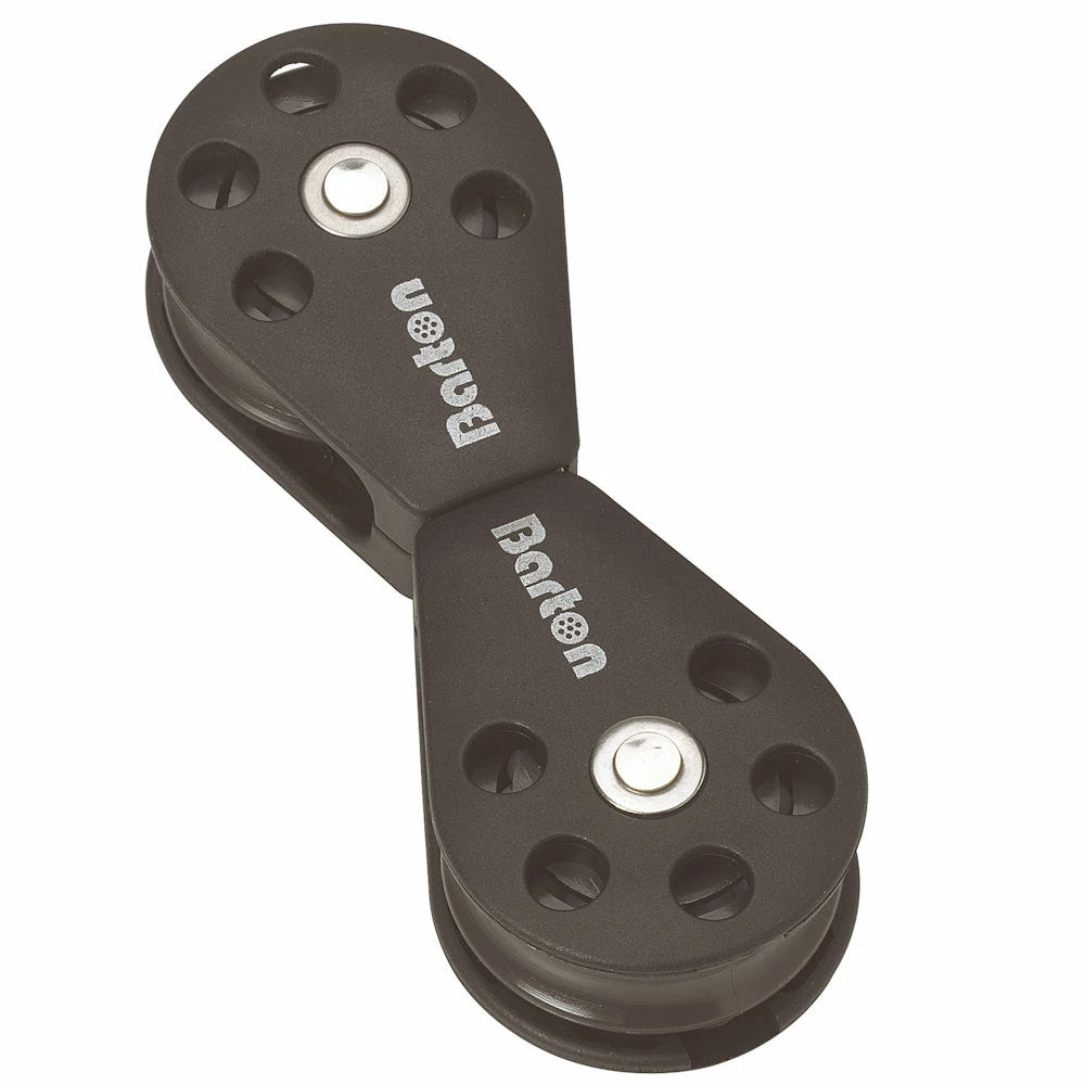Barton Marine Size 1 Back to Back Swivel Pulley Block with 30mm Sheave