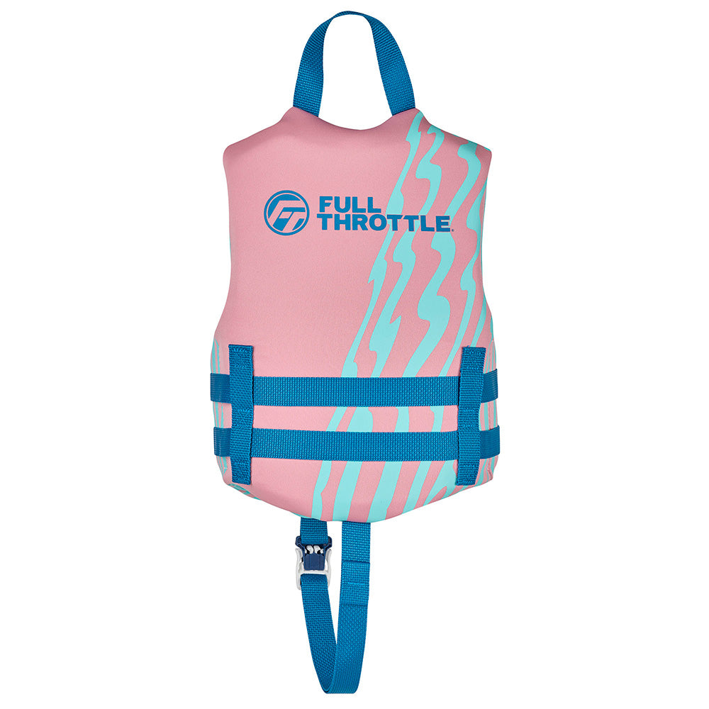 Full Throttle Child Rapid Dry Life Jacket - Pink for Kids 33-55 lbs