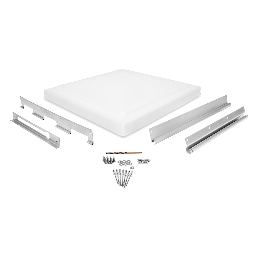 Camco Universal RV Roof Vent Replacement Kit - Fits 14 x 14 Inch Openings for Jensen, Ventline & Elixir Models