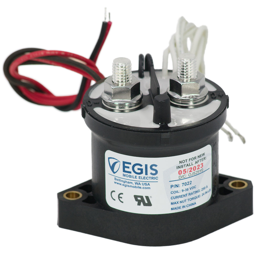 Egis Mobile Electric Contactor 500A 12/24V with Auxiliary Contacts