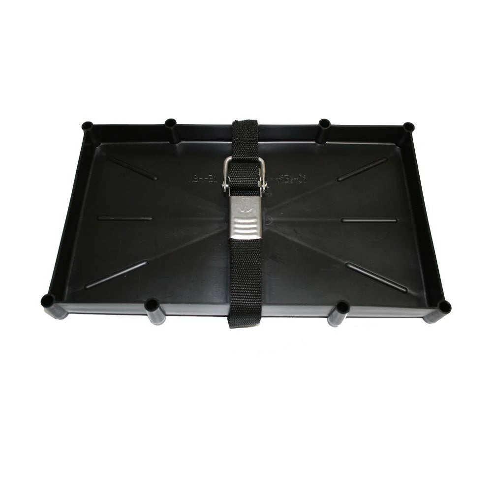 T-H Marine 31 Series Battery Holder Tray with Stainless Steel Buckle for Marine Applications