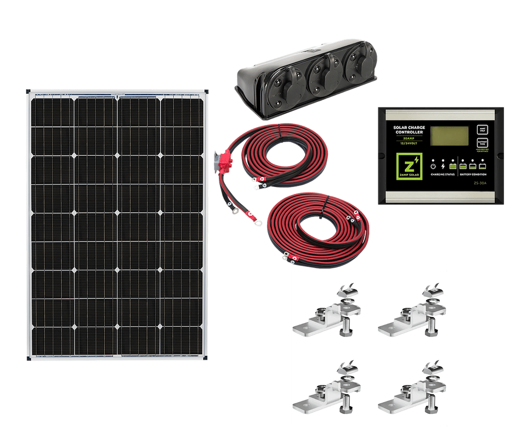 115W DELUXE SOLAR KIT - Marine Parts OnlyZAMP SOLAR