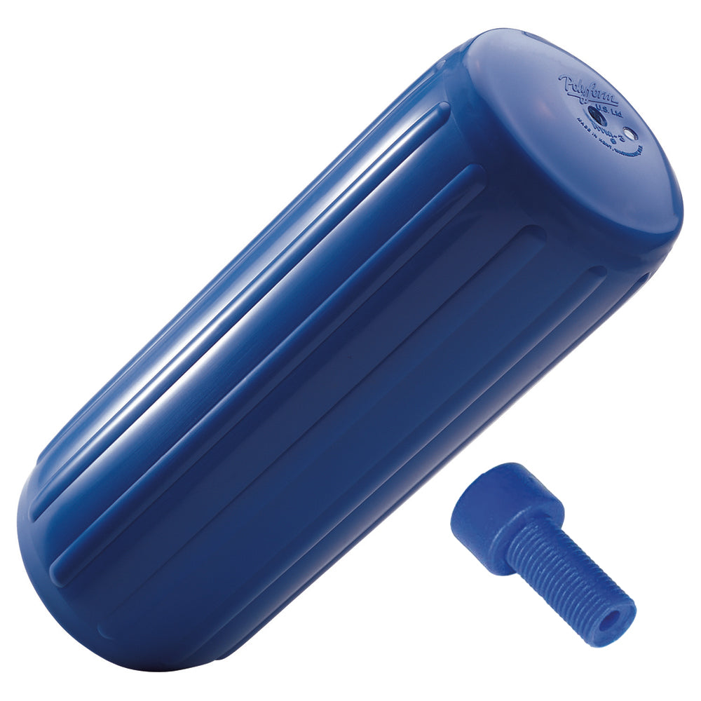 Polyform U.S. HTM-1 Fender 6.3" x 15.5" - Blue with Inflation Adapter for Medium-Sized Boats