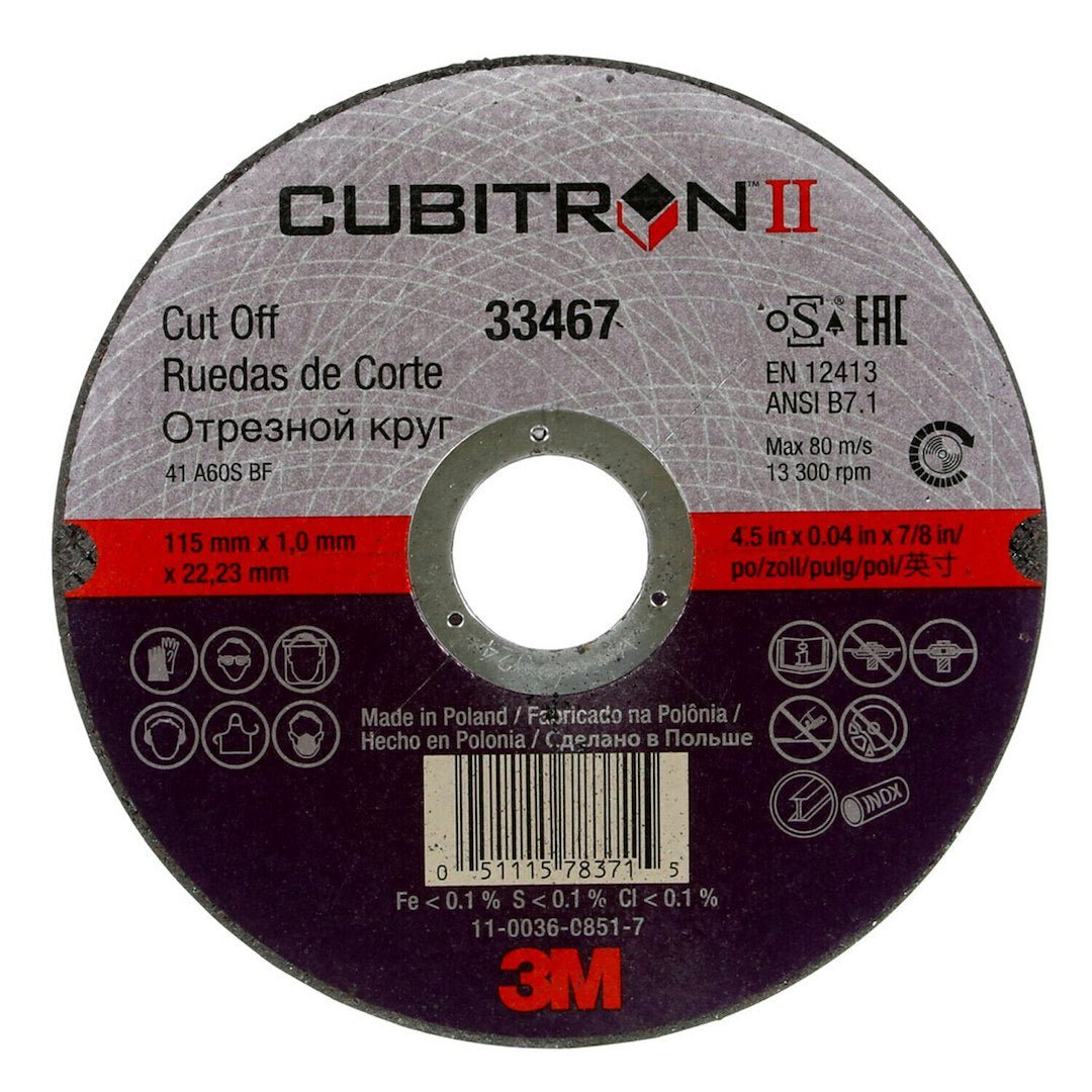 3M CUBITRON II CUT - OFF WHEEL 115 - Marine Parts Only3M