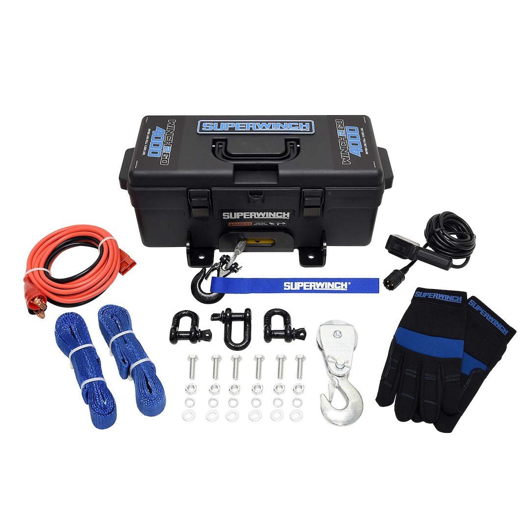 4 000LB 12V W/WIRE ROPE - Marine Parts OnlySUPERWINCH