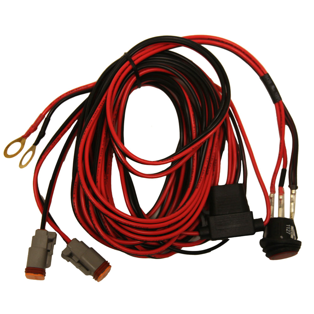 RIGID Industries 40195 14-Foot Wire Harness for Dually LED Light Pair