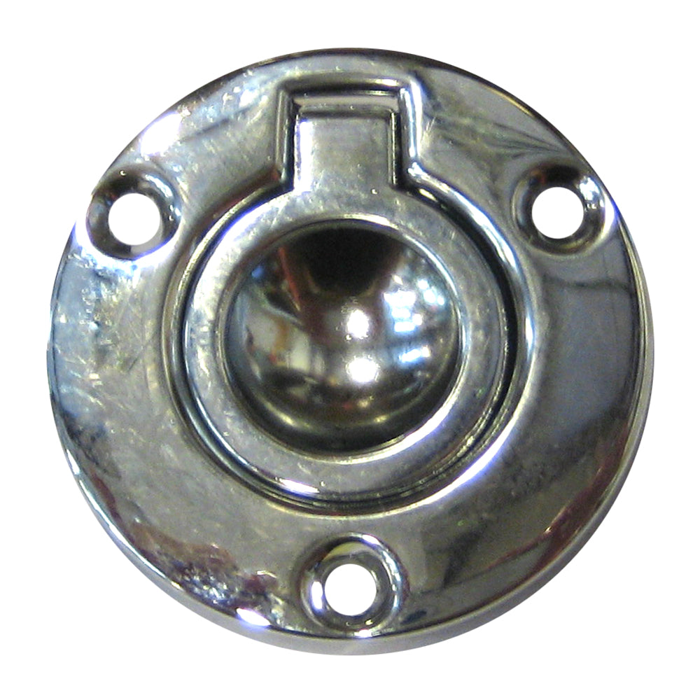 Perko 1232DP2CHR Round Flush Ring Pull, 2-Inch Chrome-Plated Zinc