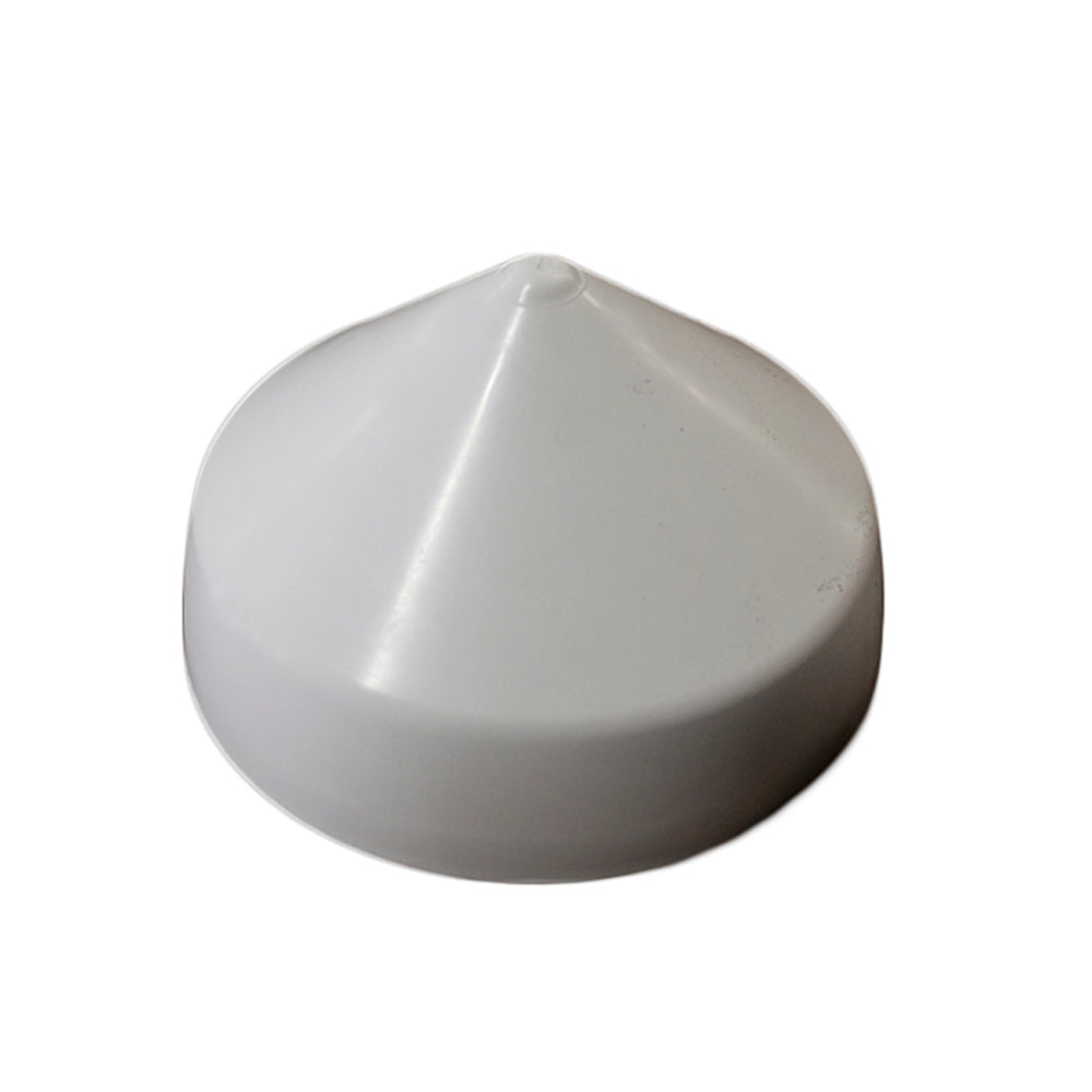 Monarch Marine White Cone Piling Cap - 9 Inch | Durable UV-Resistant Marine Piling Cover