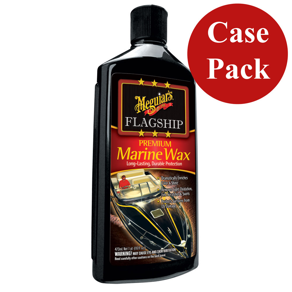 Meguiar's Flagship Premium Marine Wax Case of 6 - High-Gloss Marine & Boat Wax with UV Protection