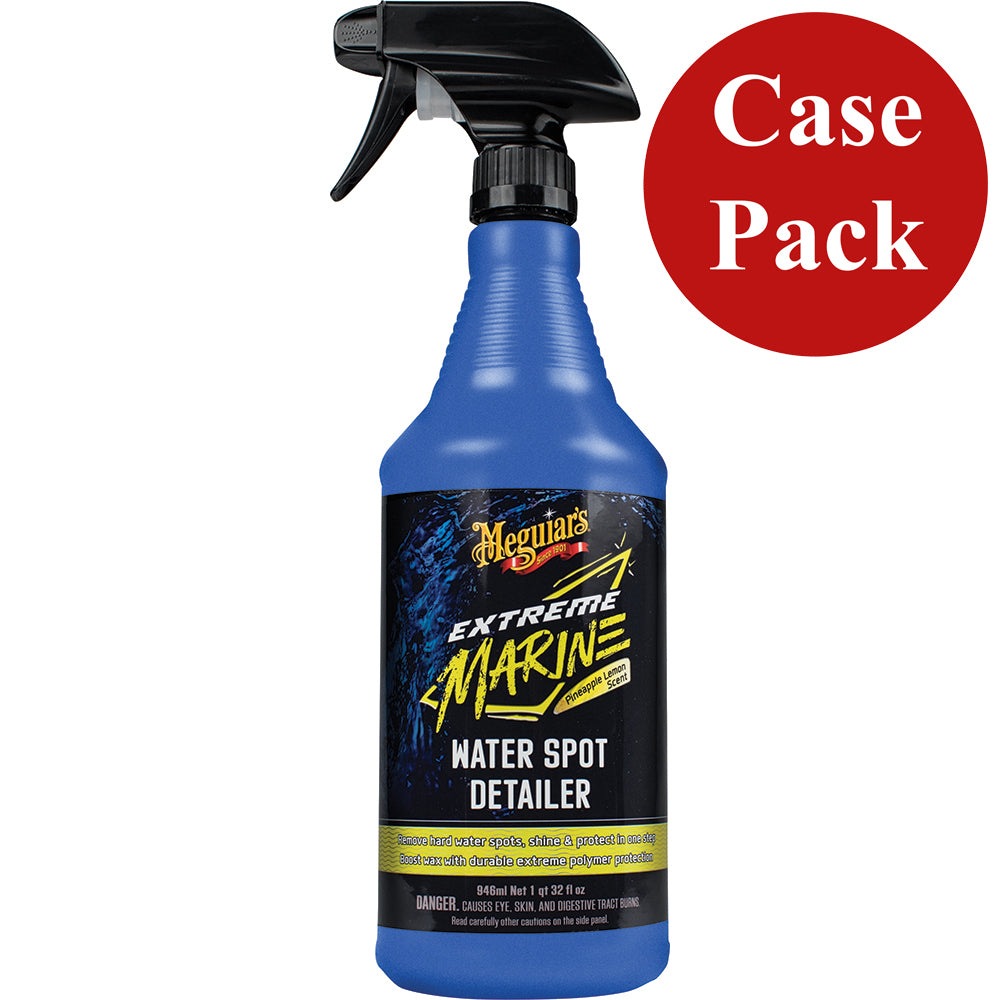 Meguiar's Extreme Marine Water Spot Detailer Case of 6 - Safe Water Spot Removal & Polymer Protection
