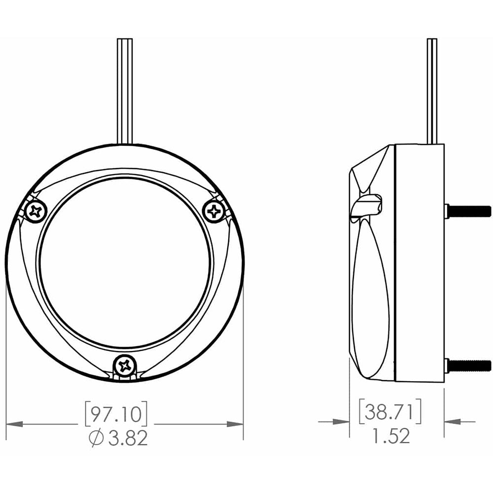 Lumitec Zambezi Quattro Spectrum RGBW Surface Mount Underwater Light for Pontoon Boats & Docks