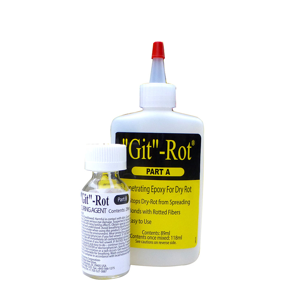 BoatLIFE Git Rot Kit - 4oz Epoxy for Wooden and Fiberglass Boat Rot Repair