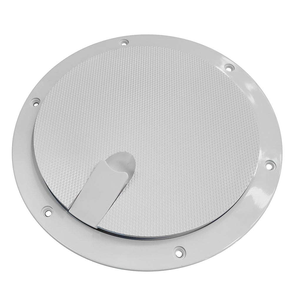 Sea-Dog Pop-Out Textured Deck Plate, White, 6-Inch, Part Number 336262-1