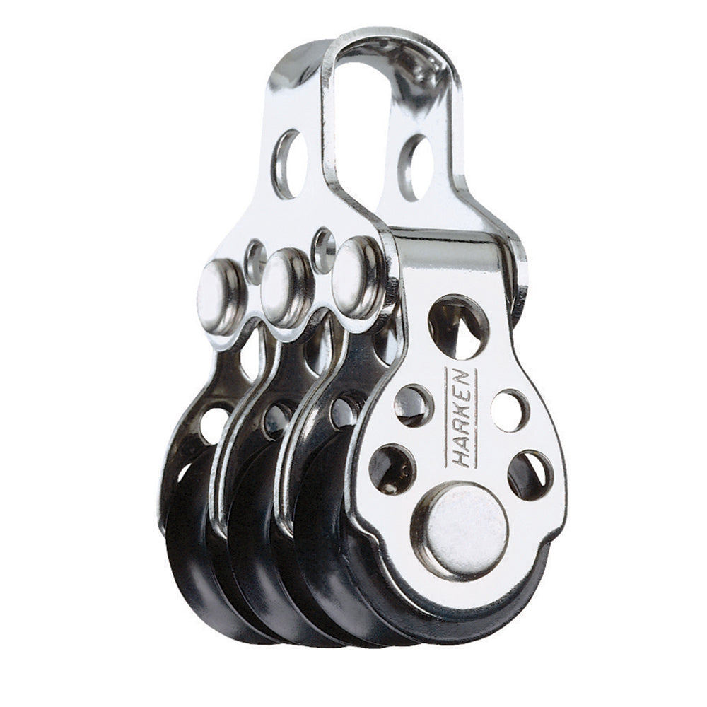 Harken 16mm Triple Block, Part Number 408, Stainless Steel Ball-Bearing Sailboat Block
