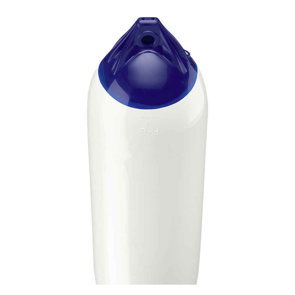 Polyform F-6 Twin Eye Fender 11 x 42 inches - White | Marine Boat Fender for Discerning Yacht Owners