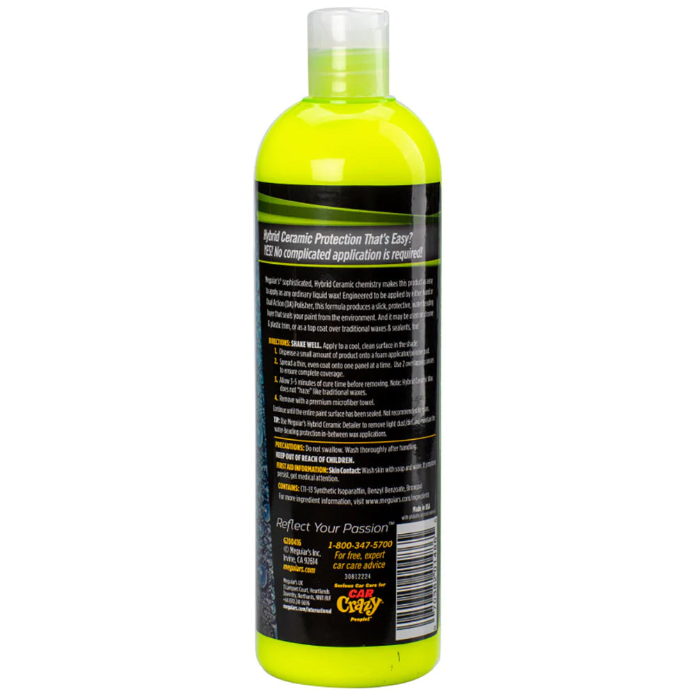 Meguiar's G200416CASE Hybrid Ceramic Liquid Wax – 16oz, Case of 6 | Long-Lasting Ceramic Protection for Automotive Paint