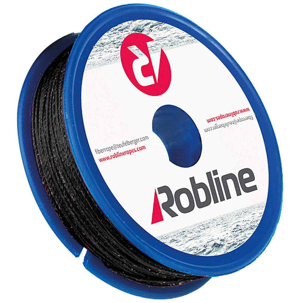 Robline Waxed Whipping Twine 0.8 mm x 40 m, Black, Part Number TYN-08BLKSP