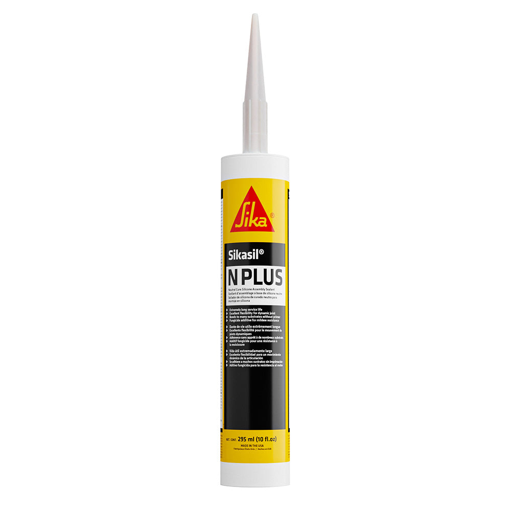 Sika Sikasil-N Plus White 10oz Elastomeric Silicone Sealant for Windows, Doors, and Marine Applications