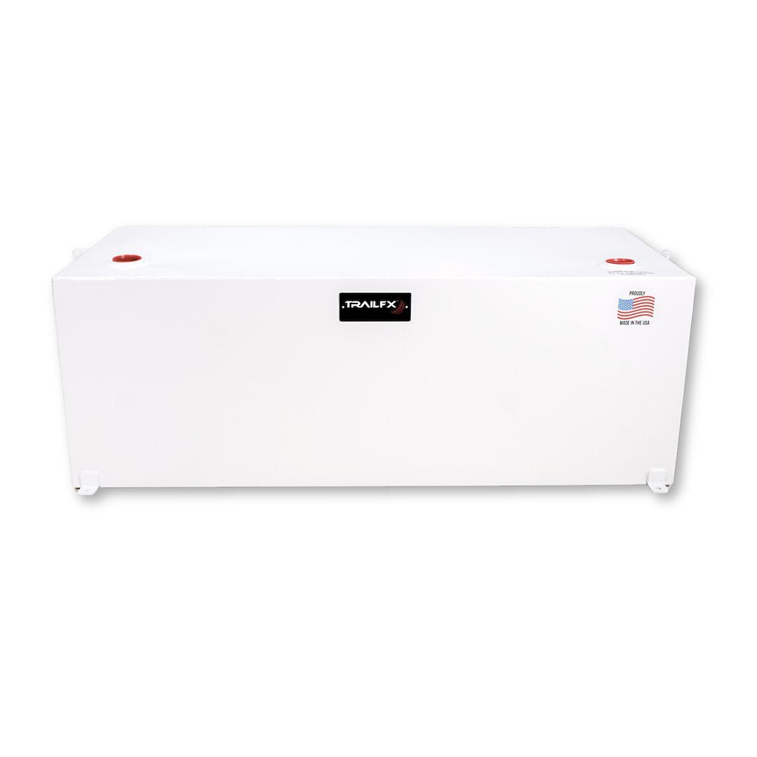 98 GAL WHITE STEEL RECTANGLE TANK - Marine Parts OnlyTRAILFX