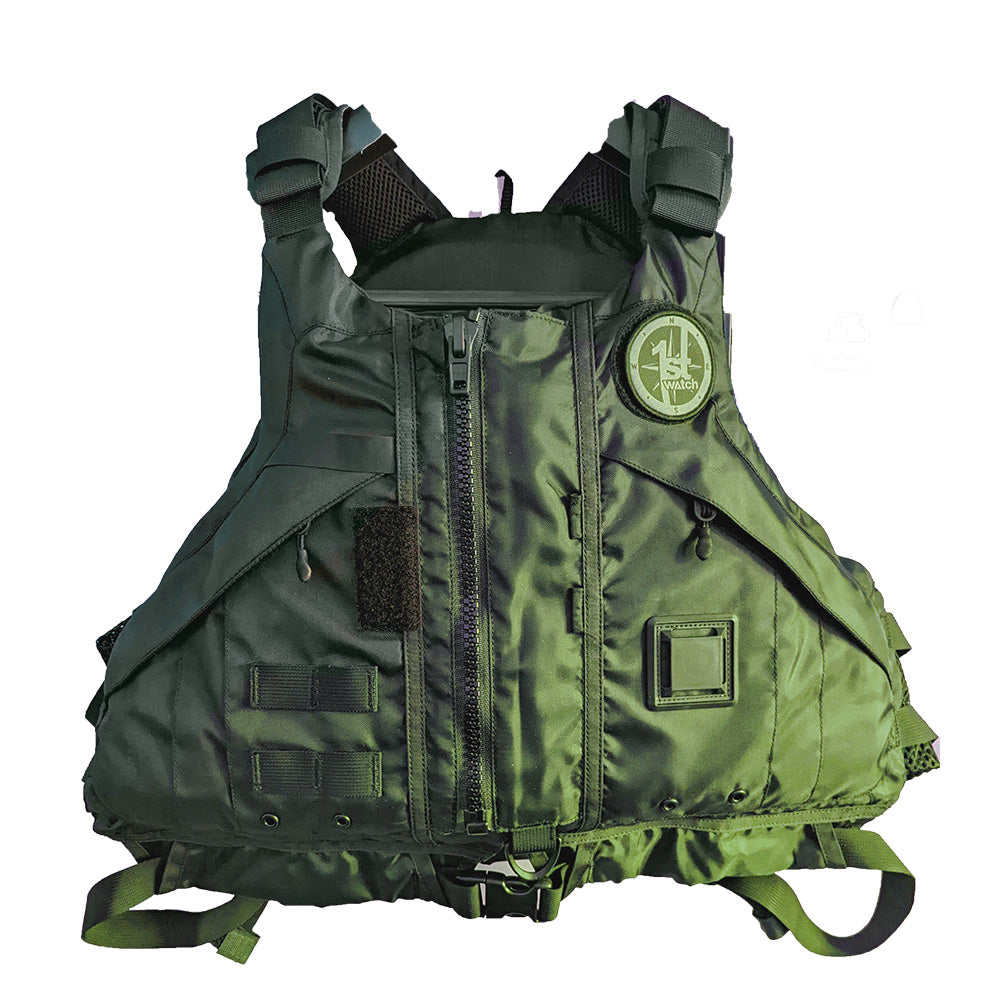 First Watch AV-1000 Kayak Style Duty PFD, Green, XL/XXL