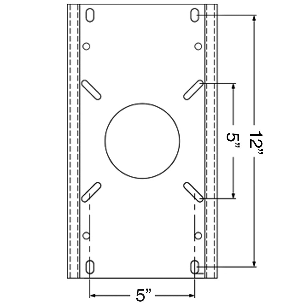 Springfield Marine Trac-Lock Swivel/Slide Non-Locking Mount for 2-7/8-Inch Post