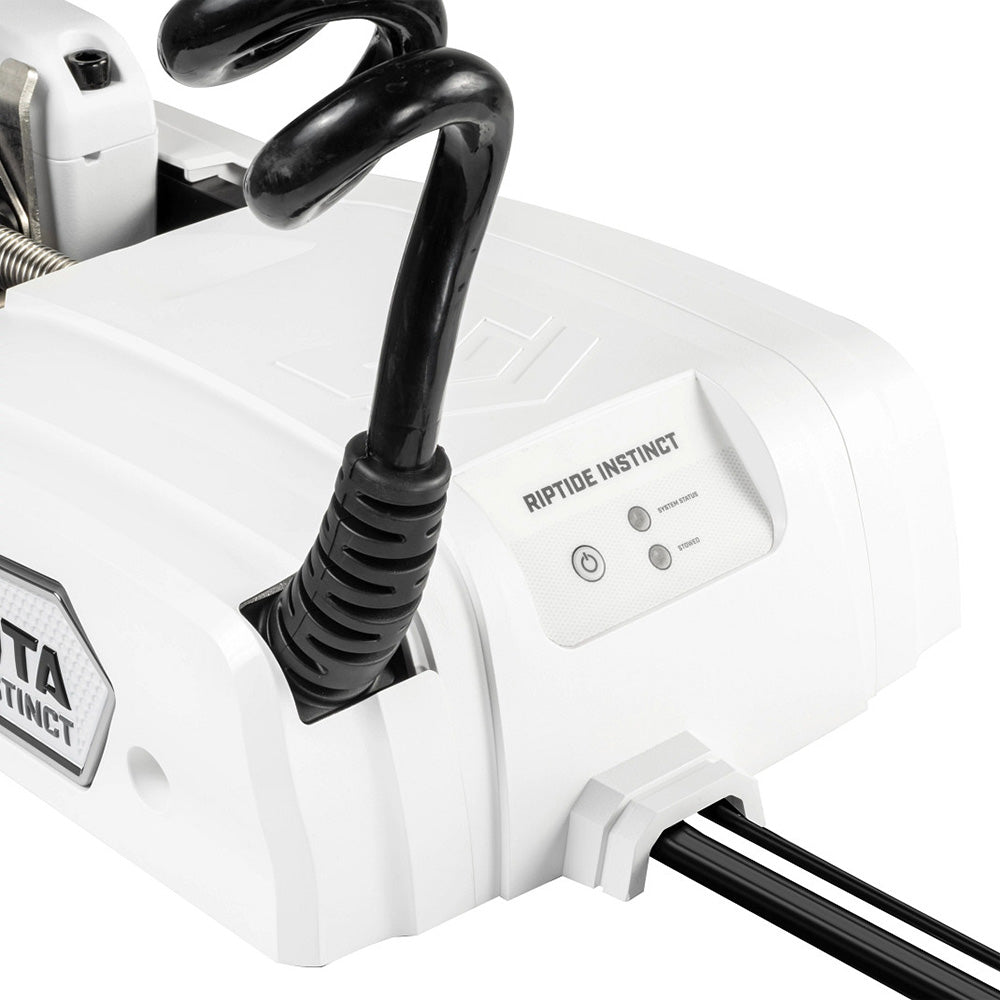 Minn Kota Riptide Instinct QUEST 90/115 Trolling Motor with Wireless Remote – 24/36V, 87-Inch Shaft, White