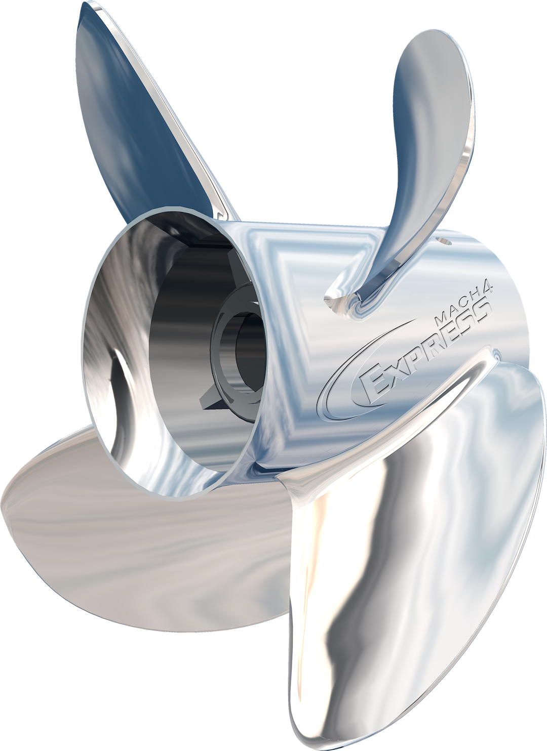 Turning Point 31501741 ExpressMach4 4-Blade Left-Hand Stainless Steel Propeller
