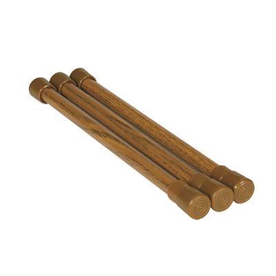 Camco 43833 Oak Cupboard Bars, 3-Pack