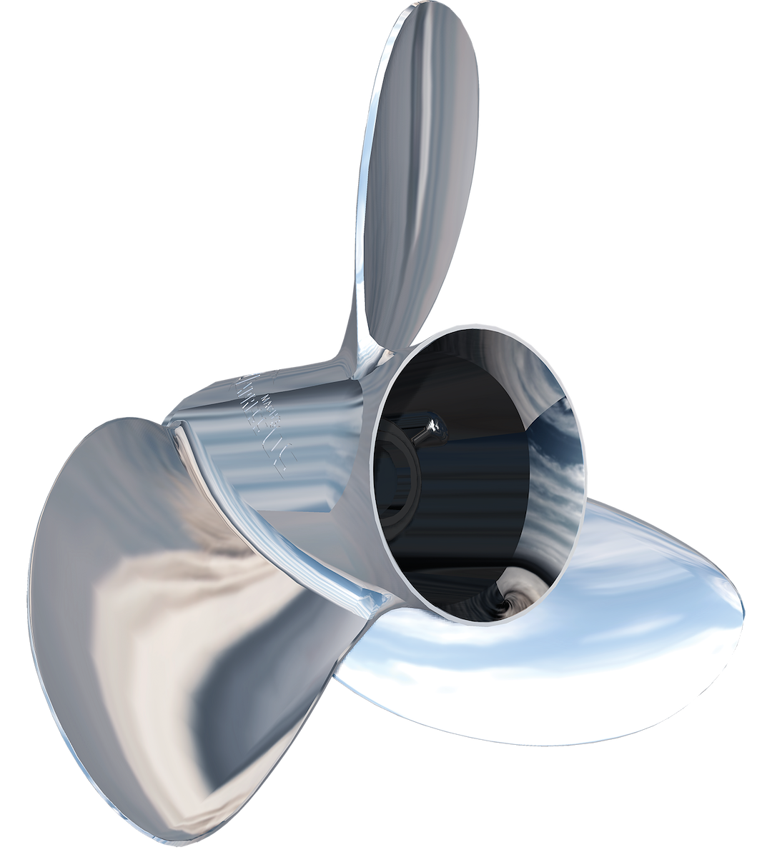 Turning Point 31511710 15.6 x 17 ExpressMach3 OS 3-Blade Right-Hand Stainless Steel Propeller